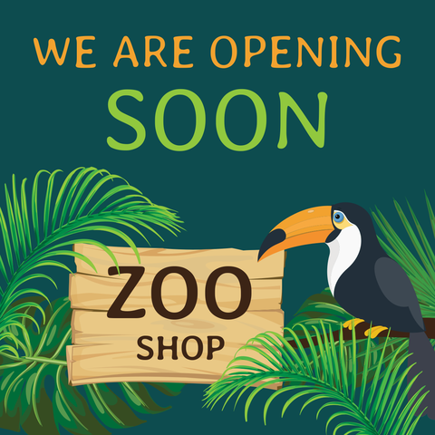 We Are Opening Soon Zoo Shop Sign Template